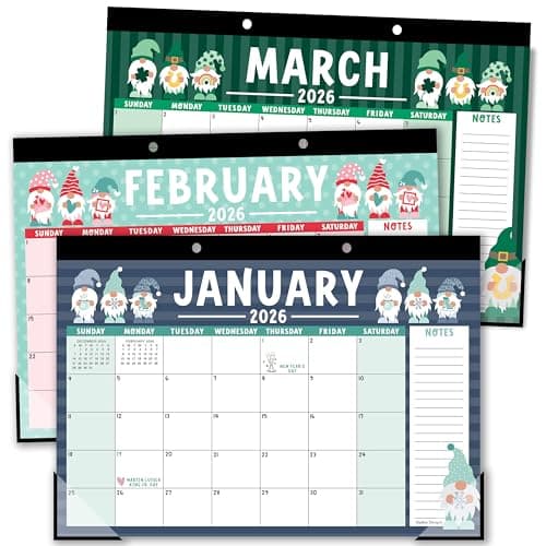 Hadley Designs Large Teacher Desk Calendar 2026-2027 - Desktop Calendar 2026, 18-Month Desk Calendars for Home, Office & Classroom, Cute Classroom Must Haves, Teacher Appreciation Gifts - Image 1