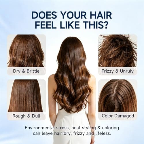 HONLINK Hair Restoring Cream with Keratin & Polypeptides, Repair & Smooth Damaged Hair, Reduce Frizz, Add Shine & Moisture, Daily Hair Care Treatment, Valentine’s Day Hair Care Gift - Thumbnail 2