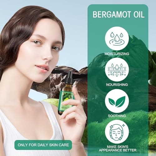 Bergamot Essential Oil - 100% Natural Bergamot Oil for Hair, Skin, Diffuser (1 Fl Oz) - Thumbnail 2