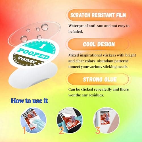 Yellow Duck Stickers, Vinyl Waterproof Decals for Water Bottle, Laptop, Phone Case, Cup, Guitar, Birthday Party Supplies (A-50) - Thumbnail 6