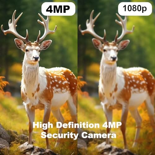 4G LTE Cellular Solar Security Camera Wireless Outdoor, No WiFi Solar Powered Camera, 360° Live View, 2K Color Night Vision, PIR Detection, 2-Way Audio, Motion Alert, Built in SIM Card (White) - Thumbnail 6