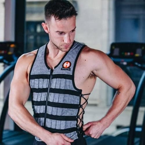 HYPERWEAR Hyper Vest PRO Weighted Vest Small – 10 lb Included – Heather Gray - Thumbnail 2