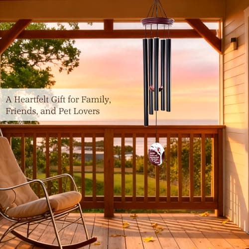 Howarmer Cardinal Memorial Wind Chimes for Loss of Loved One, 33.5" Red Cardinal Sympathy Wind Chimes Outdoor Deep Tone, Tree of Life Remembrance Gift for Loss of Mom Dad, Funeral Gift - Thumbnail 3