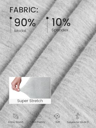 COPYLEAF Flare Leggings for Women Fold Over Yoga Pants Stretch Bell Bottom Y2K Lounge Casual Sweatpants(Light Grey S) - Thumbnail 6