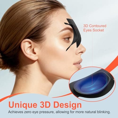 TSYL Travel Sleep Mask: Ultra Lightweight 3D Contoured Sleep Eye Mask Relieves Dry Eyes, Full Silicone, Compression-Proof Total Blackout Eye Cover for Daytime Sleep Side Sleep - Thumbnail 6