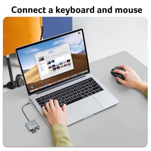 Acer SD Card Reader USB C, 3 in 1 Memory Card Reader with Dual Slots & USB 3.0, Micro SD Card Adapter for iPhone 16/15 Compatible with Camera, Android, MacBook Pro/Air, Laptop - Thumbnail 6