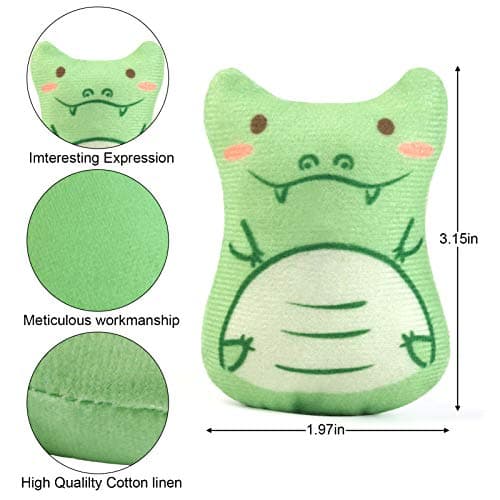 Dorakitten Catnip Toys for Indoor Cats - 5PCS Plush Cat Chew Toys Teething Interactive Catnip Filled Kitten Toy Soft Pet Toy - Thumbnail 6