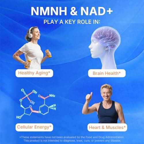 Sunshine & Rain Steady Energy Without Caffeine Crashes – Liposomal NMNH + NR + PQQ NAD⁺ Support Capsules for Cellular Energy, Focus & Healthy Aging | 180 Capsules - Thumbnail 3