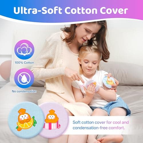 samply Small Gel Ice Packs with Cute Covers, Reusable Cold Packs for Pain Relief, Headaches and Toothaches,Eyes, Face, Cold Compress, Pink and Blue - Thumbnail 5