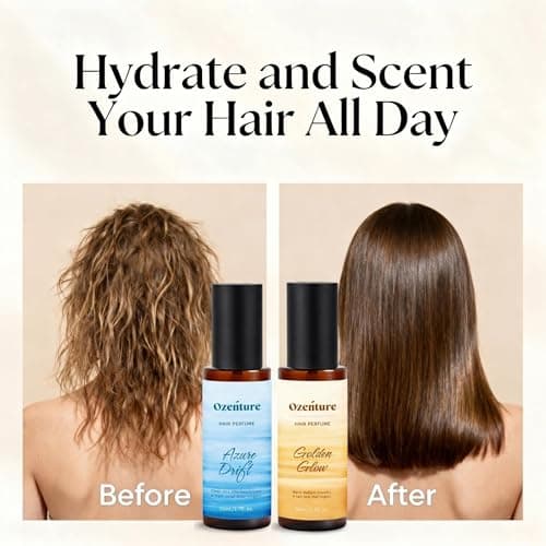 Ozenture Hair Perfume for Women – Fresh & Warm Hair Mist & Body Spray, Citrus Floral & Amber Woody Fragrance for Hair, Wigs & Fabric, Discovery Set 2-Pack Travel Size 1.7 oz - Thumbnail 3
