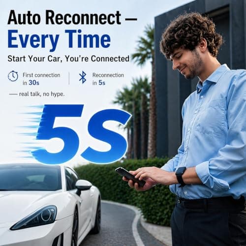 OTTOCAST Mini Nova, 2 in 1 Wireless Carplay & Android Auto Adapter, Plug & Play 2026 Upgraded with AI Assistance (ChatGPT, Gemini, Claude) - Thumbnail 4