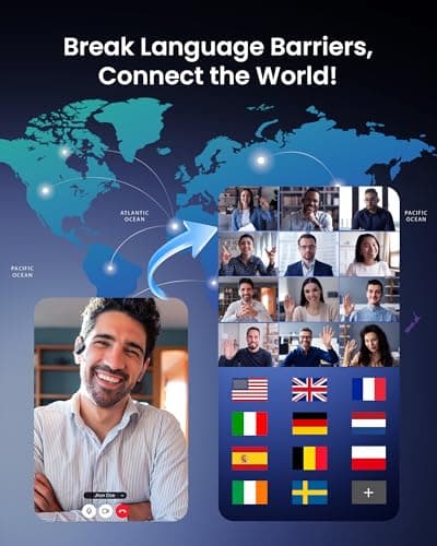 FERRISA Translation Earbuds Real Time, 3-in-1 AI Translation Earbuds with 164 Languages, 60H Playtime Bluetooth Translator Headphones, Open Ear Wireless Earbuds for Travel Business Calls - Thumbnail 2