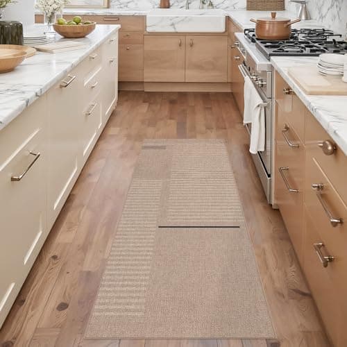 Arvenchy Easy Jute Rug 2x6: Indoor Outdoor Natural Boho Area Rugs for Hallway Patio Non Slip - Farmhouse Neutral Contemporary Carpet Mat for Entryway Kitchen Laundry Room Bedroom Washable - Thumbnail 5