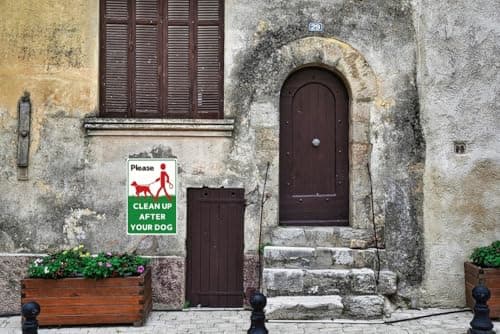Carastora Please Clean Up After Your Dog Sign – Waterproof & Rustproof Metal Sign, Weather-Resistant and Fade-Resistant, Suitable for Home Yard, Garden, Community, and Park – 8x12 in - Thumbnail 3