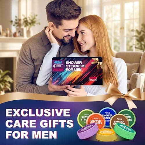 Shower Steamers for Men 8 Pack - Gifts for Men, Shower Bombs Aromatherapy with Essential Oils, Mens Gifts Ideas, Birthday Gifts for Him Dad Husband, Gifts for Mens Who Have Everything - Thumbnail 6