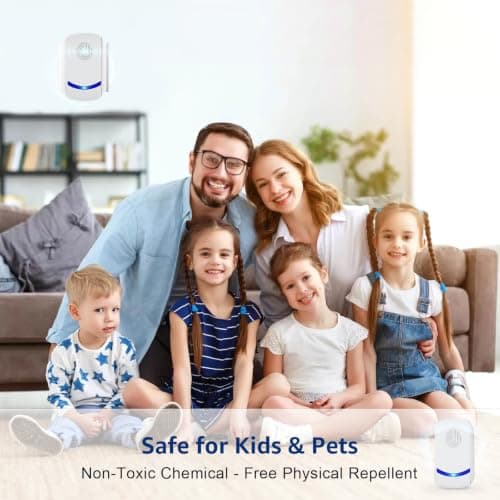HOMEPAC 2026 Upgraded Ultrasonic Pest Repeller, Spider Repellent Indoor for Roach, Ant, Fly, Mosquito, Mice Rodent Control, Pest Repellent Ulectronic Plug-in for House Kitchen Garage Warehouse, 6 Pack - Thumbnail 3