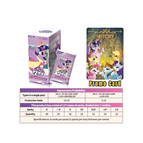 Kayou My Little Pony Friendship Eternal Cards, Fun Moment Edition, English Series 1, Display Box with 12 Packs, 127 Cards, 7 Rarity Levels - Thumbnail 3