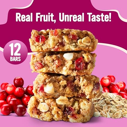 Cooper Street Oatmeal Cranberry Granola Bakes (12 pack) - Individually Wrapped Soft and Chewy Breakfast Granola Bars - Nut, Dairy & Soy Free - Great As Kids Snacks For School, Hiking Or Lunchbreak - Thumbnail 3