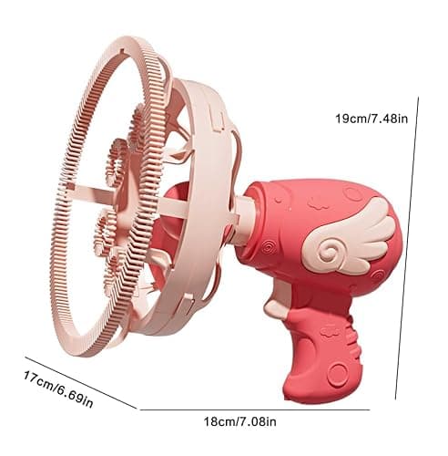 Bubble Gun for Kids, Automatic Bubble Machine with Double Bubble Effect, 1000+ Bubbles Per Minute, Birthday Christmas Party Favors Gift for Boys Girls Toddlers Age 3-9 - Thumbnail 6