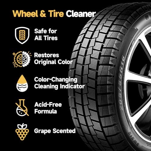 toretark Wheel Cleaner & Tire Cleaner & Rim Cleaner, Professional 3 in 1 Car Wash Iron Remover Cleaning Spray for Car Detailing Supplies 16 Fl Oz - Thumbnail 3