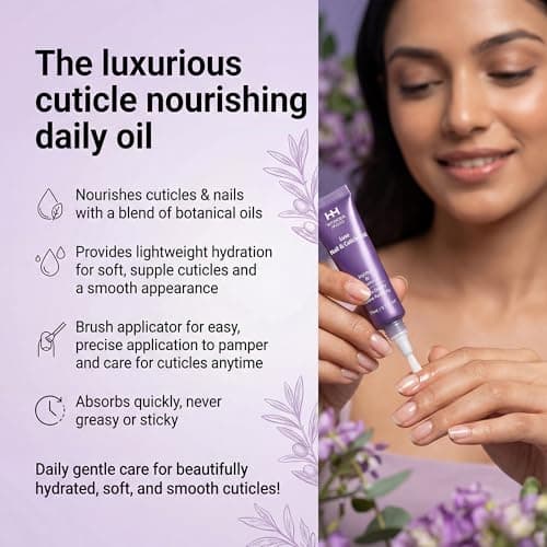WM WONDER MOJO Cuticle Oil Pen for Dry Cracked Cuticles, Hydrating Nail Moisturizer with Jojoba Oil, Vitamin E, Tea Tree & Squalane, Portable Brush Pen for Nails 15ml (Pack of 1) - Thumbnail 3