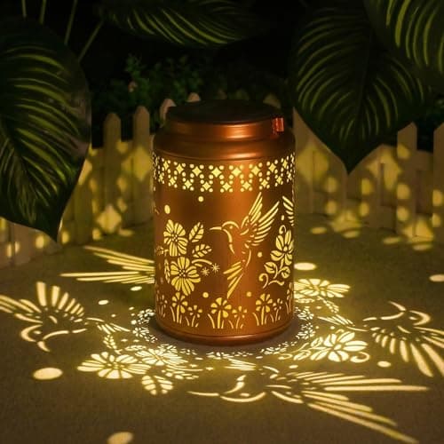 Birthday Gifts for Women Men, Garden Decor Hummingbird Solar Lanterns Outdoor Waterproof, Teacher Appreciation Gifts, Graduation Gifts, Mother Day Gifts for Mom - Image 1