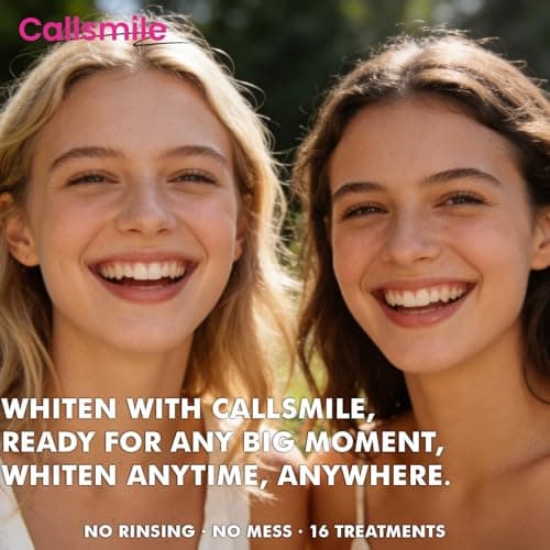CALLSMILE Whitening Strips for Teeth Sensitive: 64 Strips Gentle Teeth Whitening Strips Enamel Safe Non-Slip Dry Strip Technology Residue Free Daily Oral Care, Coconut - Thumbnail 6