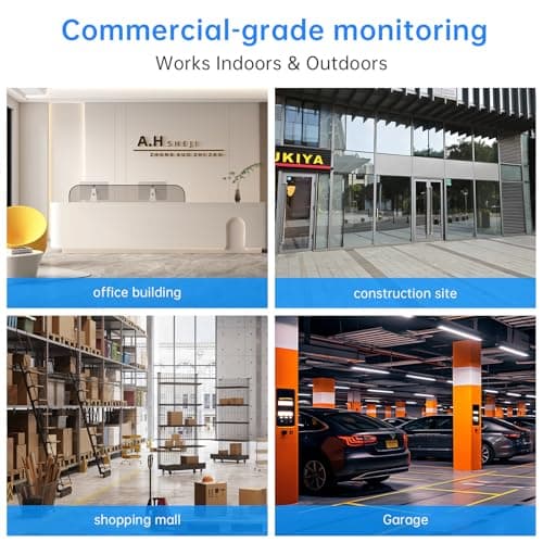 4K Security Camera System, 4pcs 2K PoE Wired Turret Cameras with Human Detection and 2 Way Talk, Color Night Vision, 8MP 4CH NVR with 1TB Hard Drive for 24/7 Local Recording, No Subscription (4 CAM) - Thumbnail 3