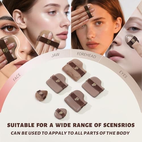 24pcs Powder Puffs Set With 4 Cases, Cushion foundation puff, Velour Makeup Puff, Setting Powder Puff, Reusable & Washable, Ideal For Foundation, Powder Cream, Setting, Christmas Gifts For Women - Thumbnail 5