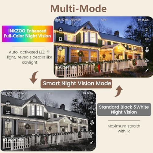 3MP 2K Window Camera, 2.4GHz & 5GHz WiFi Indoor Cameras for Home Security with Full Color Night Vision, Dual-Angle Mount, AI Person & Motion Detection, 24/7 Recording, 2-Way Audio, Real-Time Alerts - Thumbnail 3