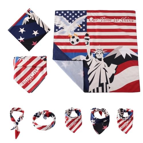 PlushBande Soccer Fan Bandana 22"x22" - Breathable Polyester Headwear, Neck Gaiter & Face Mask for Men Women Match Day - Image 1