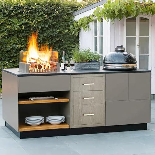 Garvee 14" W x 20.3" D x 23" H Stainless Steel Outdoor Kitchen Triple Drawers - Heavy Duty with Handles, Weather-Resistant Flush Mount for BBQ Island, Patio Grill & Outdoor Cooking Space - Thumbnail 2