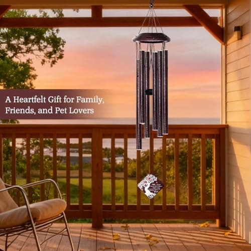 Memorial Wind Chime with Cardinal Bird and Tree – Sympathy Gift for Loss of Loved One – Bereavement Wind Chime with Saying “A Little Red Cardinal Bird to Let You Know” for Garden or Outdoor Decor - Thumbnail 4