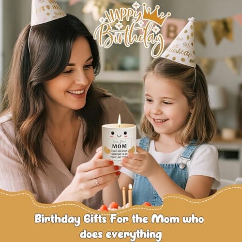Mini Gifts for Mom Birthday Gifts from Daughter Son Husband I Love You Mom Candle for Mother Mommy New Bonus Stepmom Mother-in-Law Best Ever Moms Holiday Gift Love You Mom's Candle - Thumbnail 5