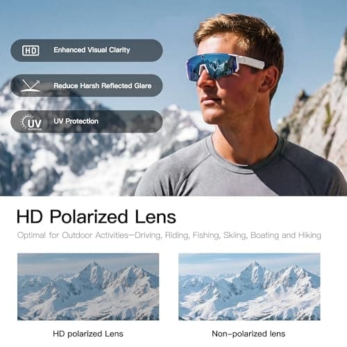 Sport AI Smart Glasses with Camera and EIS Stabilization, Bluetooth 8MP HD Camera 1200P Video Recording, AI Voice Assistant Photo Recognition, Real-Time Translation, Polarized Lenses Sunglasses - Thumbnail 4