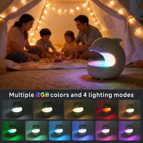 UMLAEN Smart LED Night Light with Bluetooth Speaker, Rechargeable Table Lamp with 15W Wireless Charging | 4 Lighting Modes | Timing | Dimmable Atmosphere Lamp for Bedroom, Home Decor, Party, Office - Thumbnail 6