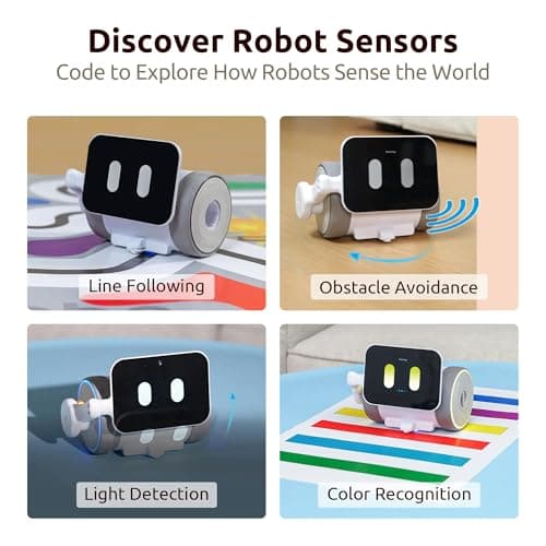 WhalesBot Pubbo Air Smart Interactive Robot for Kids, Voice/Touch/APP/Remote Control, Modular/Scratch Coding, Companion Robotic with Sensors, STEM Educational Toy for Boys Girls 4 5 6 7 8 9 10 - Thumbnail 5