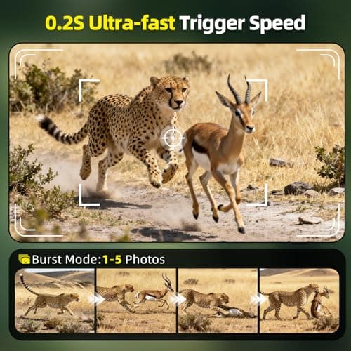 BoxLegend Trail Camera WiFi 4K 48MP with 64GB Memory Card Game Cameras with Night Vision Motion Activated Waterproof Trigger Speed Wide Angle for Outdoor and Backyard - Thumbnail 3