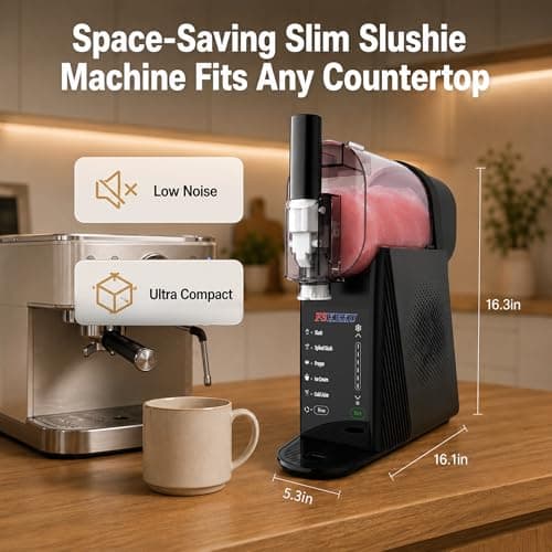Slushy Maker Machine for Home 85oz, No Ice Needed Countertop with 5 Presets 24H Running, Auto-Clean, Frozen Margaritas, Cocktails, Frappés, Smoothies, Milkshakes Summer Parties Gifts - Thumbnail 4