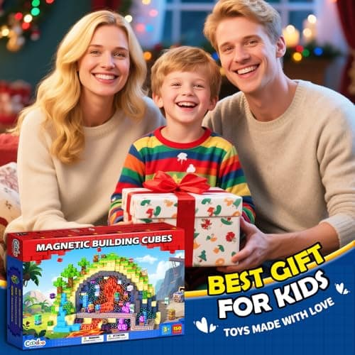 Coodoo 150PCS Magnetic Blocks, Build Mine Magnet World Set, Toddler Outdoor Toys STEM Construction Building Blocks Toy, Magnetic Tiles Sensory Kids Toys for 3+ Year Old Kids Boys Girls Ages 3 4 5 6 - Thumbnail 5