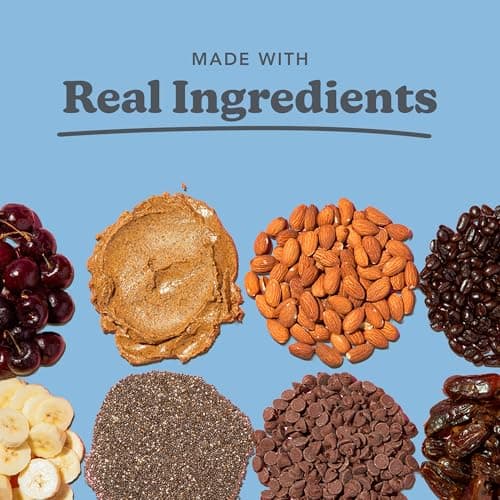 Love + Chew Superfood Soft Baked Protein Cookies, Gluten Free, Vegan, 10g Plant Protein Per Cookie, Healthy Snacks for Adults and Kids, Individually Wrapped Cookies, Peanut Butter Chip, 10 Pack - Thumbnail 5