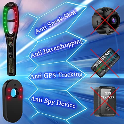 KEULGOUL Hidden Camera Detector, RF Signal Detector, Camera Finder and Magnetic Field Detector, Portable Bug Detector Privacy Scanner for Hotel Room, Home, Office, Travel and Car - Thumbnail 2