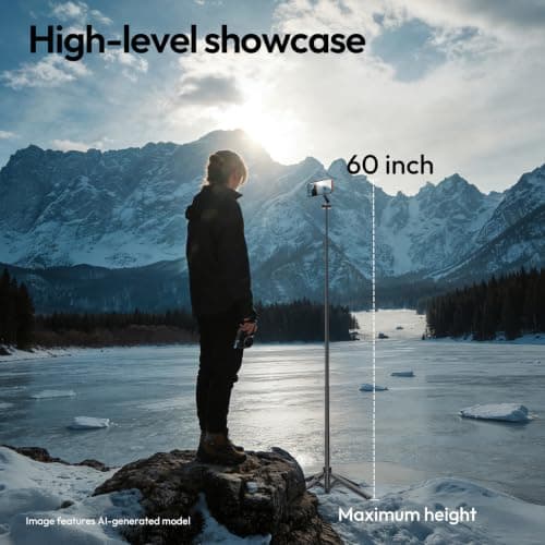 ULANZI Magnetic Phone Tripod, MT85 Auto Open Tripod for Magsafe with Enhanced 4-Leg, 60'' Selfie Stick Extendable Phone Stand, Content Creator Essentials for iPhone 17/16/15/14/13/12 Black - Thumbnail 6