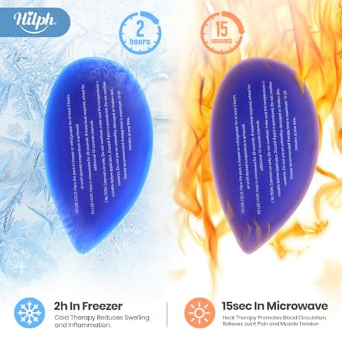 Hilph Face Ice Pack Wisdom Teech Ice Pack Head Wrap for Facial Oral Surgery Pain Relief for TMJ, Jaw Ice Wrap with 4 Hot Cold Gel Packs Reusable for Tooth Extraction & Teeth Removed, Tonsil Blue - Thumbnail 6