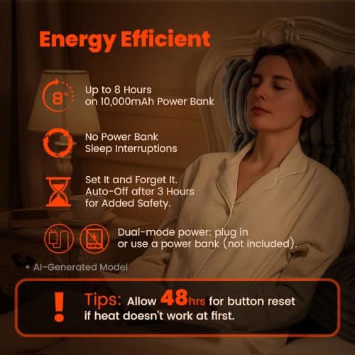 Amélie Home Heated Faux Fur Reading Pillow with Pocket - 3-Temperature Backrest for Sitting in Bed, USB-Powered(No Power Bank Included) Warming (113°F-131°F), 3H Auto Shutoff, Grey, 26 Inches - Thumbnail 2