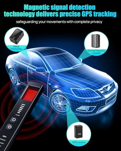 COTINSE Hidden Camera Detectors for Travel, Spy Camera Finder, Portable Hidden Bug and Camera Detector, GPS Tracker Detector with 6 Levels Sensitivity for Hotel, Car, Office, Airbnb - Thumbnail 4