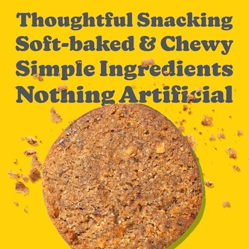 Love + Chew Mini Vegan Cookies, Gluten Free, 3g Plant Based Protein Per Cookie, Healthy Snacks for Adults and Kids, Refined Sugar Free, Individually Wrapped Cookies, Banana Bread, 18 Pack - Thumbnail 5