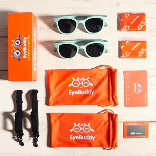 EYEBUDDY Kids Toddler Sunglasses Age 2-4/3-5 Boys Girls Polarized UV Protection Sun Glasses for Age 2-8 - Thumbnail 6