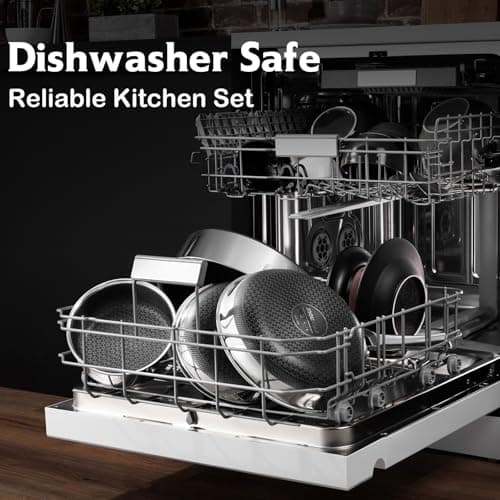 SNOWCLAD Wok, 13 Inch Hybrid Woks & Stir-fry Pans Nonstick, Non Toxic Stainless Steel Wok Pan with Lid, Dishwasher Induction Oven Broiler Safe, PFOA Free Cookware Non Stick - Thumbnail 5