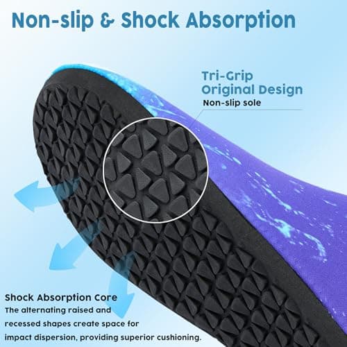 Metog Unisex Water Shoes Quick-Drying Beach Aqua Shoes for Women Men Blue Whale 7.5-8.5 W/ 6.5-7.5 M US - Thumbnail 5